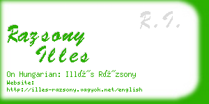 razsony illes business card